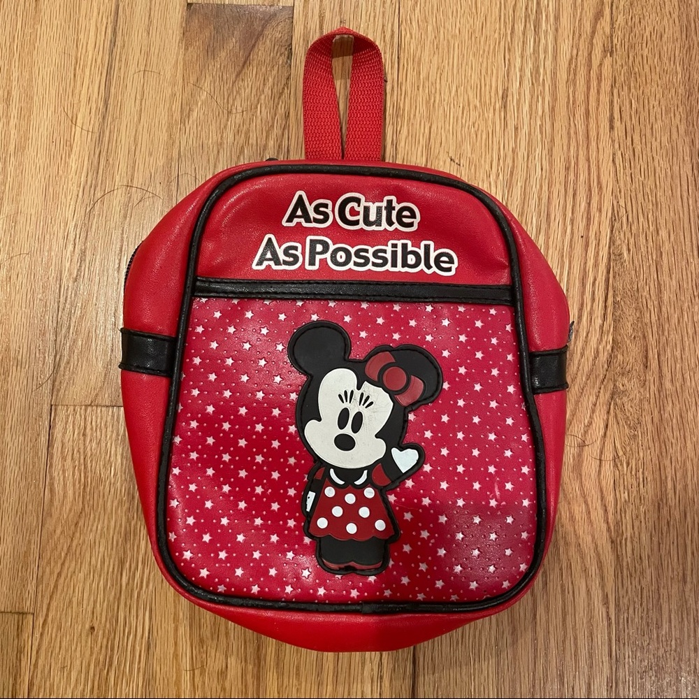 Disneyland Minnie Mouse toddler backpack, EUC